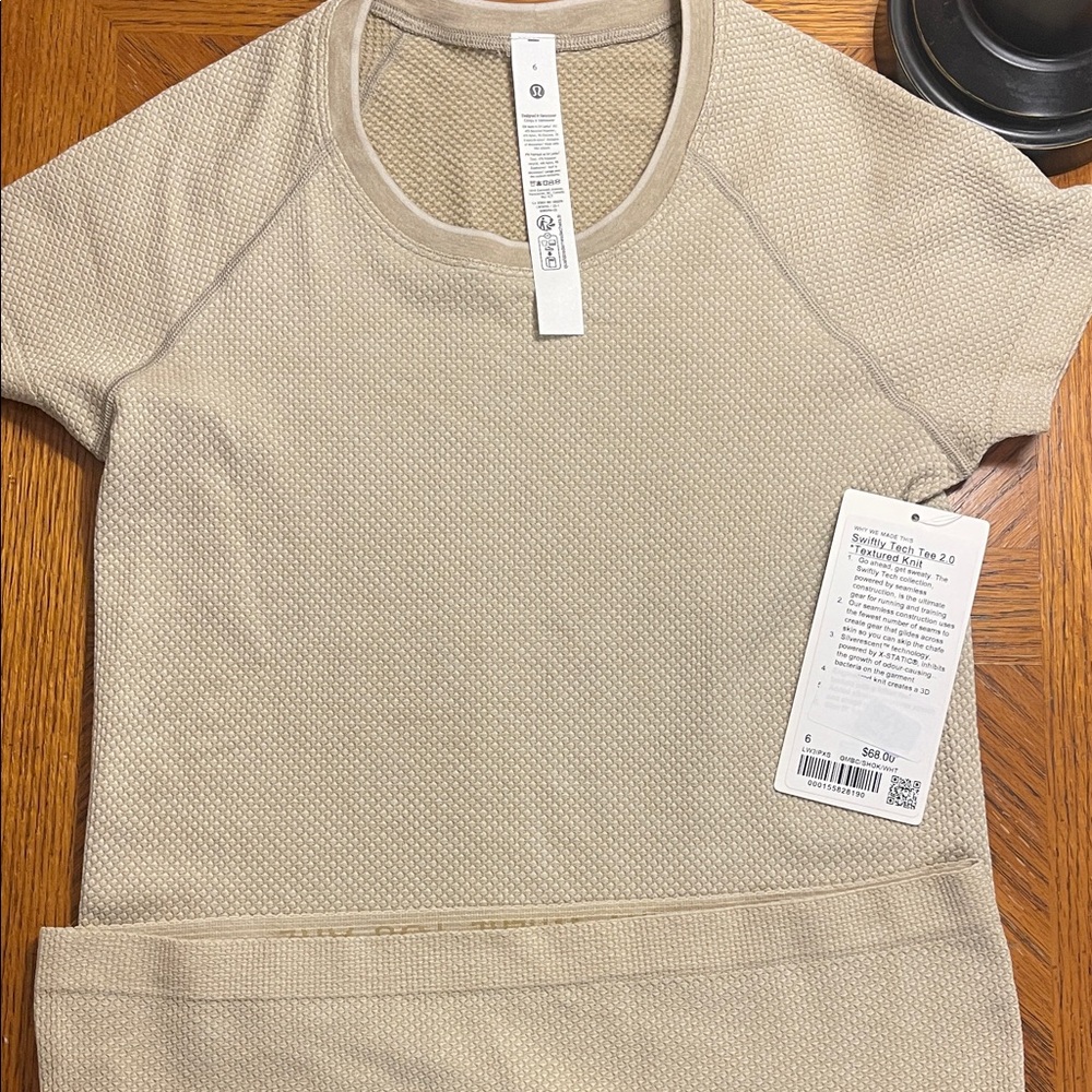 Beige Short Sleeve Women's Top